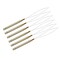 6 Pcs Hair Extension Loop Needle Threader Wire Pulling Hook Tool Micro Rings Nano Beads Device Tool for Hair or Feathers Extensions